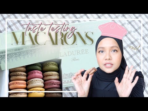 EXPERIMENTANDO MACARONS LADURÉE | experimentei todos os 12 sabores de macaron ladurée, então você não precisa
