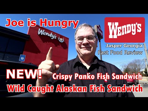 Wendy's® New Wild Caught Alaskan Fish Sandwich Review | Crispy Panko Fish Sandwich | 🐟🐟🍔🍔