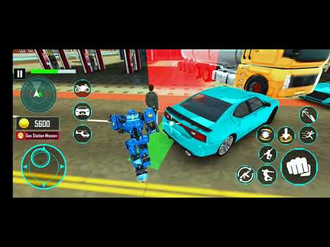 Helicopter Robot Car Game - Bike Robot Game * Android Gameplay