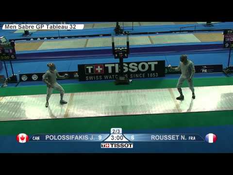 Moscow 2015 MS GP T32 11 green Rousset N FRA vs Polossifakis J CAN
