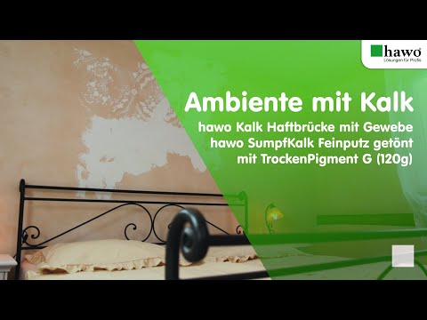 Wandgestaltung im Schlafzimmer - Ambiente mit Kalk und Schablonentechnik