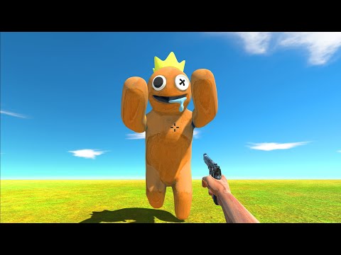 Hunting Orange Rainbow Friend Blue - Animal Revolt Battle Simulator