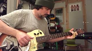 Video thumbnail for National Resophonic Resolectric Guitar Test by gitarrenonkel