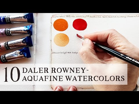 Trying Daler Rowney Aquafine Watercolors for the First Time!