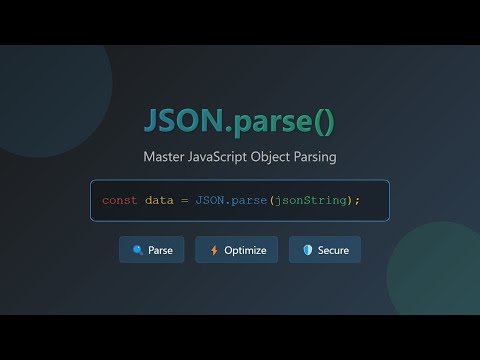 JavaScript JSON.parse() Deep Dive: Parsing, Reviver, Error Handling & Security