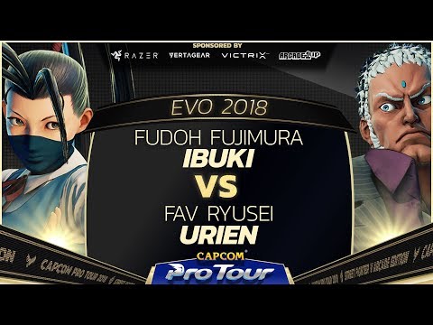Fudoh Fujimura (Ibuki) vs FAV Ryusei (Urien) - EVO 2018 - Semi Finals - SFV - CPT 2018