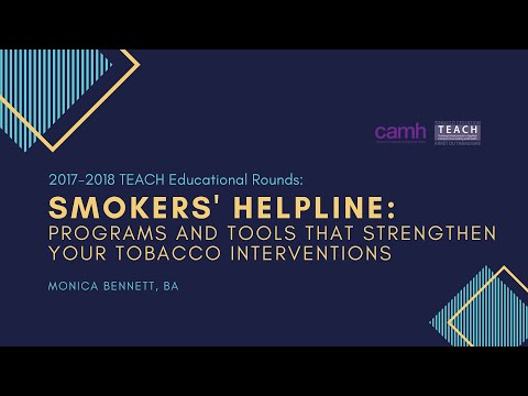 TEACH Educational Rounds: Smokers' Helpline (2017.07.19)