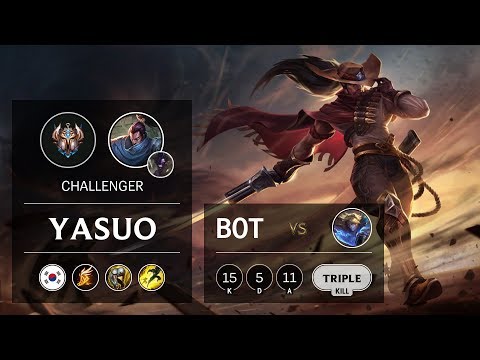 Yasuo Bot vs Ezreal - KR Challenger Patch 9.13