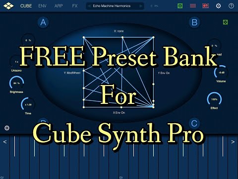 CUBE Synth Pro - 74 Free Patches by Les Production Zvon - Let’s Play - Live iPad Demo