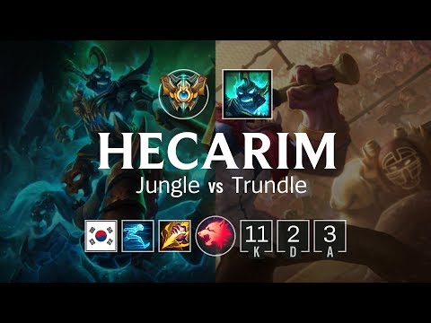 Hecarim Jungle vs Trundle - KR Challenger Patch 8.7