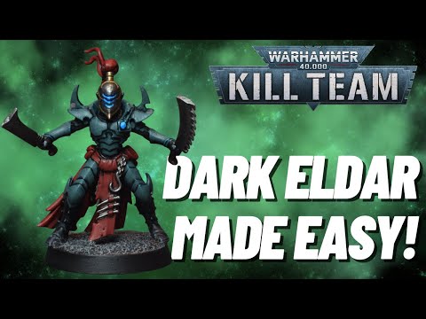 Paint a Simple Drukhari for Kill Team: Soulshackle / Warhammer 40k! Dark Eldar-Hand of the Archon!
