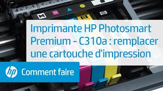 Imprimante e-tout-en-un HP Photosmart Premium - C310a : remplacer une cartouche d'impression