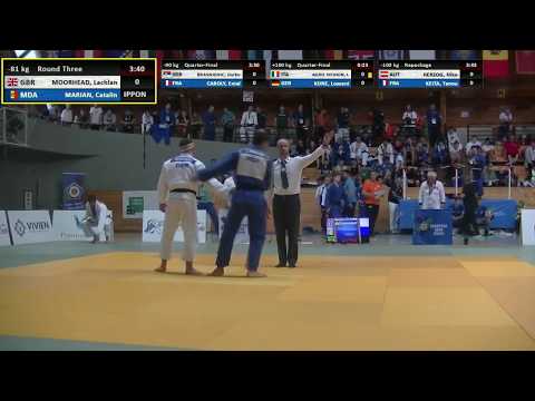 Judo MD 2019  MOORHEAD, GBR   MARIAN , MDA , 1/8 Junior European Judo Cup Paks, HUN