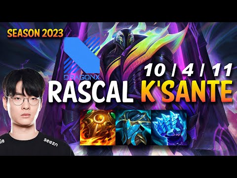 DRX Rascal K'SANTE vs MALPHITE Top - KR Ranked