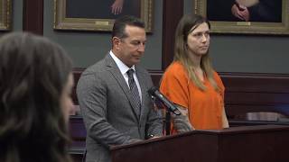 Shanna Gardner appears in court after husband is found guilty of murdering Jared Bridegan