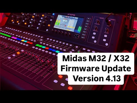 How to update Midas M32 / X32 firmware | Latest Version 4.13