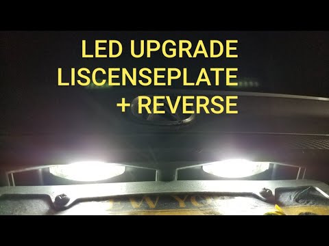 HOW TO REPLACE ACURA TL 2004-2008 LISCENSE PLATE LIGHT AND REVERSE LIGHT TO LEDS TUTORIAL