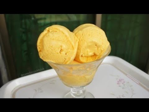 3 Ingredient Mango Ice Cream Without Machine | Saeeda's Cookbook