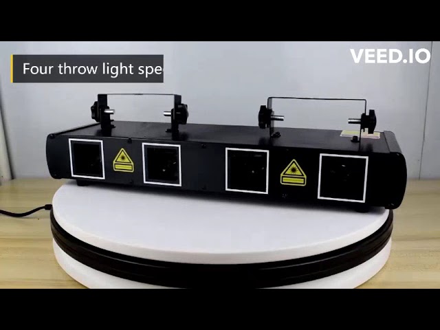 ليزر حفلات 4 عدسات مستطيل 7 الوان Party laser, 4 rectangular lenses, 7 colors