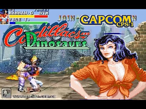 [CPS1]Cadillacs & Dinosaurs Arcade - Hannah Dundee Hardest No Death Playthrough