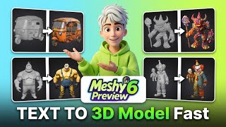 I Tried the #1 Most Powerful Text to 3D Model Generator — The Results Are Unreal (Meshy AI Tutorial)