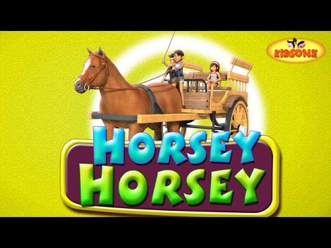 Horsey Horsey Dont You Stop | Nursery 3D Rhyme with Lyrics | For Children - KidsOne