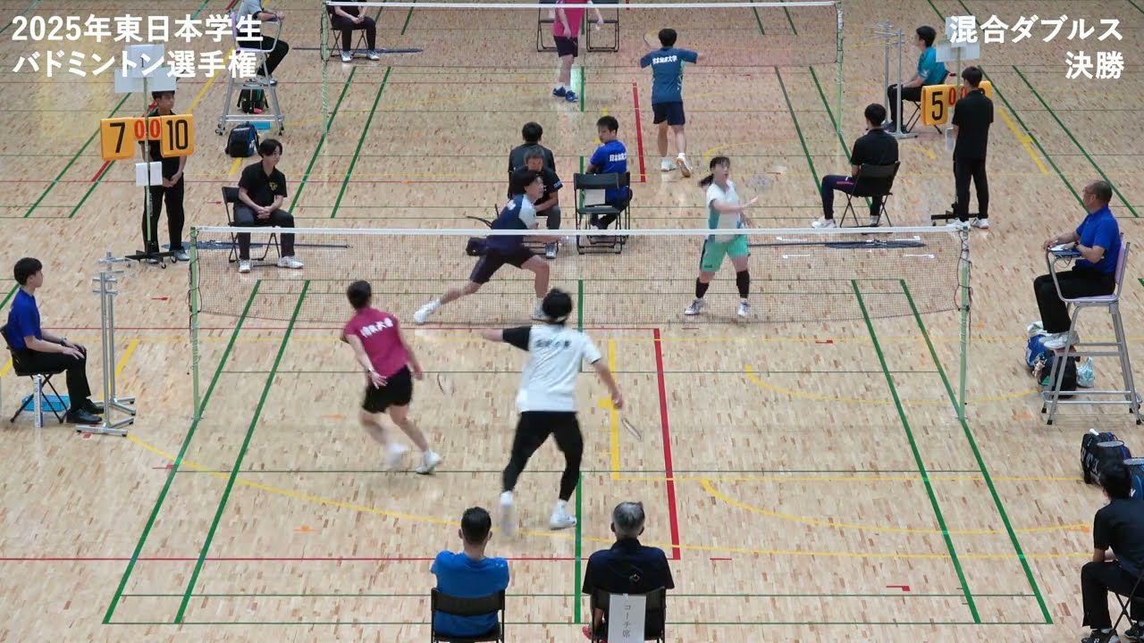 吉田翼/玉木亜弥(日体/筑波) vs 阿保龍斗/森本歩那(日本大学) XD決勝【東日本学生2025】