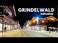 Grindelwald Night Walking Tour Village In Switzerland Swiss Valley