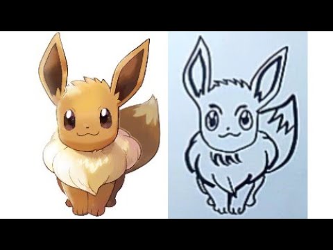 how to draw Eevee | Pokemon #short #pokemon - YouTube
