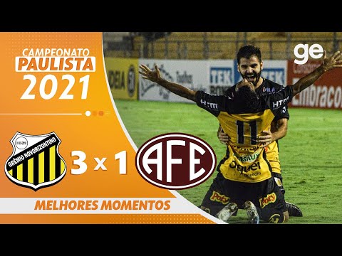 Vídeo - Gols / Novo Horizontino 3 x 1 Ferroviária - Paulistão 2021!