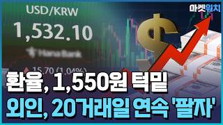 환율, 1,550원 목전…"하락 재료 없다" / 한국경제TV뉴스