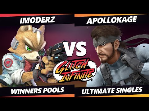 Glitch Infinite - iModerz (Fox) Vs. ApolloKage (Snake) - SSBU Ultimate Tournament