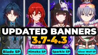 HSR ALL UPDATED BANNERS ROADMAP 3.7-4.3 (A LOT OF SP UNITS!) | Honkai Star Rail, Star Rail, HSR