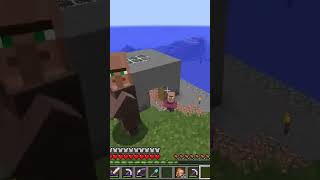 村人の過密を解決するために家を建てるシーン #shorts #minecraft #マイクラ