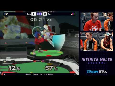 Infinite Melee: Endgame WR1 - Gem (Marth) vs Ray (Falco)