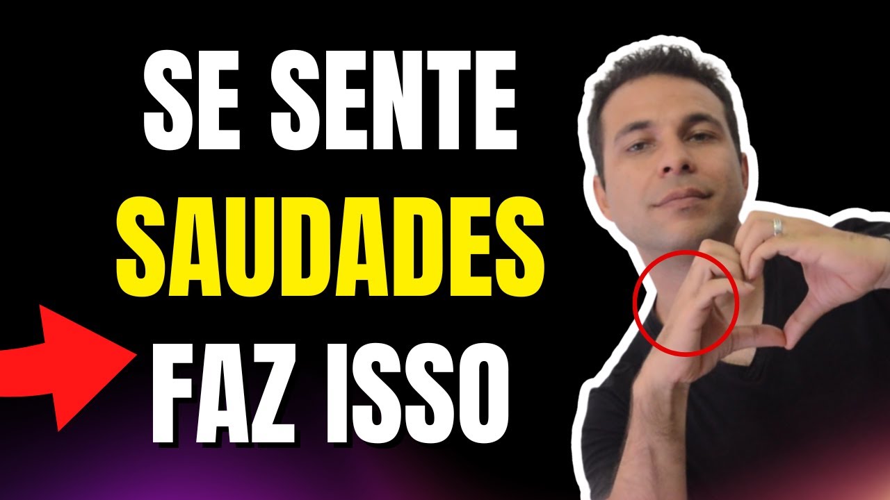 Sinais que Alguém sente SAUDADES de você