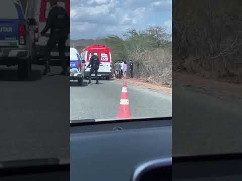 Acidente na PE-160 próximo a reta do mineiro em Jataúba/PE