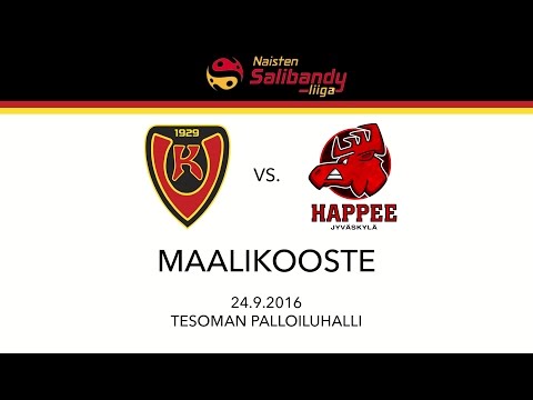 Naisten Liiga: Koovee-Happee, 24.9.2016, Maalikooste