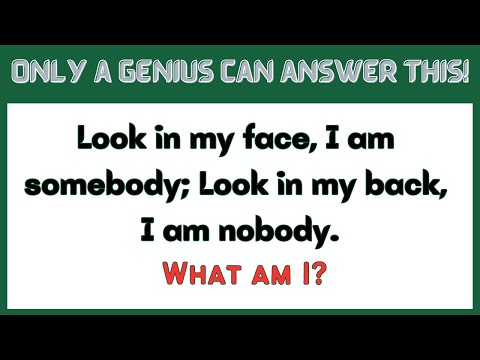ONLY A GENIUS CAN ANSWER THESE 15 TRICKY RIDDLES  Riddles Quiz#102