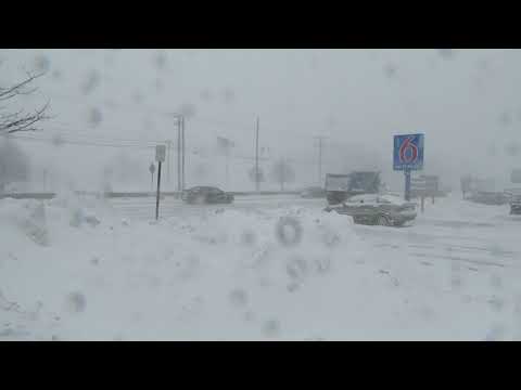 Bomb Cyclone Storm in West Framingham Massachusetts