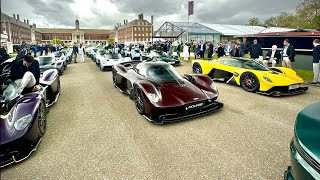 World Record 14x Aston Martin Valkyrie Convoy! Salon Prive London