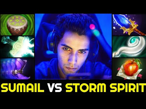 SUMAIL knows How to Deal with Storm Spirit - Fast Game No Mercy 7.27 Dota 2