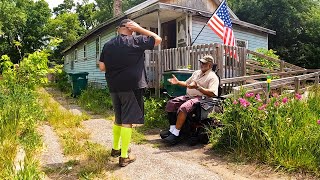 NOBODY would mow this TERRIFYING Yard for this Disabled Man SO I DID FOR FREE and then…