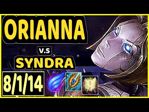 VROW (ORIANNA) vs SYNDRA - 8/1/14 KDA MID CHALLENGER GAMEPLAY - EUW
