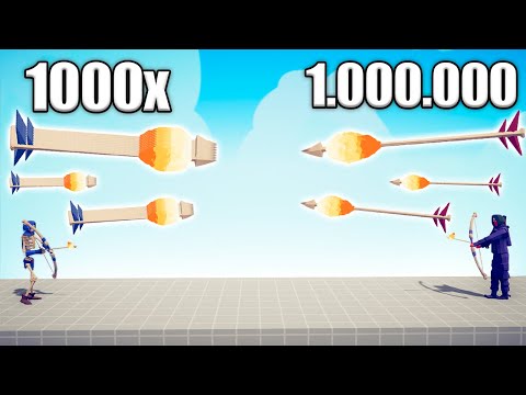1.000.000 DAMAGE FIRE ARCHER vs 1000x OVERPOWERED UNITS - TABS | Totally Accurate Battle Simulator