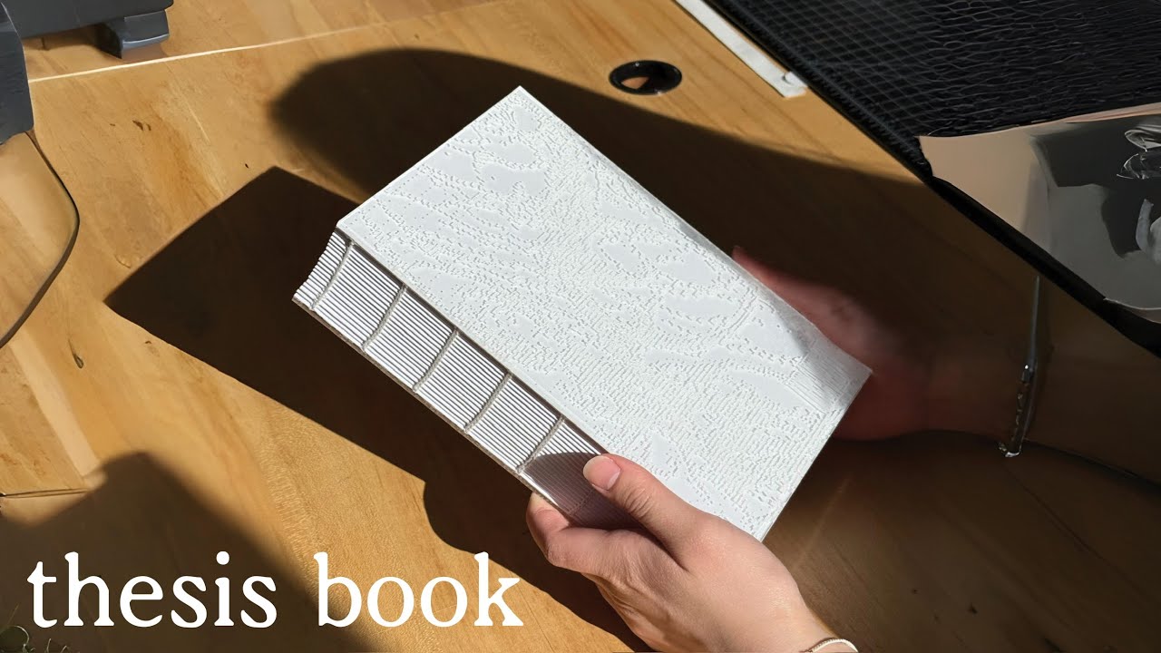 I made my thesis book from scratch | Full Design & Binding Process