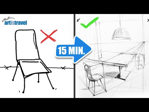 KOMPLEXE Perspektive ganz EINFACH zeichnen lernen! (für Anfänger & Fortgeschrittene)