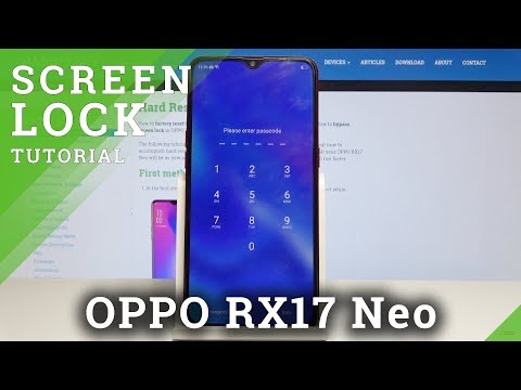 How to add a Passcode to OPPO RX17 Neo - Activate Screen Protection