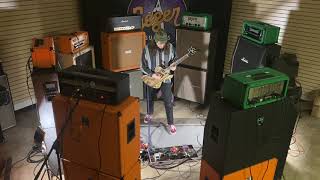 Video thumbnail for 8 cranked full stacks Riffing in Drop G & A Standard Maximum volume and levitation by Seger Guitars