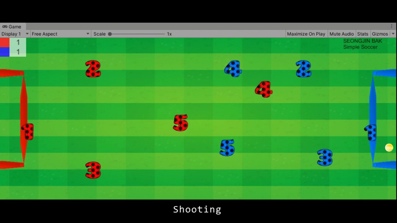 Programming Game AI by Example - Simple Soccer Cover using Unity